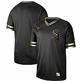 White Sox Blank Black Gold Nike Cooperstown Collection Legend V Neck Jersey Dzhi,baseball caps,new era cap wholesale,wholesale hats